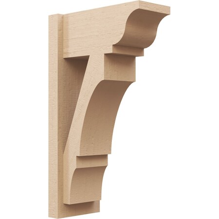 Ekena Millwork 8-in W x 16-in D x 28-in H Balboa Trad Rough Cedar Woodgrain TimberThane Outlooker, Primed Tan OUTUR080X16X28BOA04RCPR